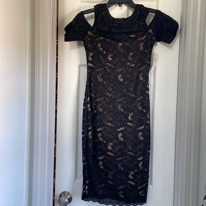 Dressy black lace dress